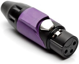 AX3FB7M, XLR Connectors 3P SOCKET F PLUG BLK W VLT MRK SLEEVE