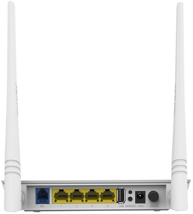 Сетевое оборудование TENDA D301 xDSL маршрутизатор ADSL2+ 802.11n, до300Мбит/с, 2TX2R, 4х100Мбит/с, USB порт с функцией принтсервера, несъем Сетевое оборудование TENDA D301 xDSL маршрутизатор ADSL2+ 802.11n, до300Мбит/с, 2TX2R, 4х100Мбит/с, USB порт с функцией принтсервера, несъем