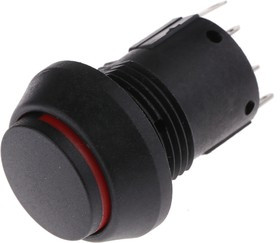 76-9712/439088B, 76-97 Series Push Button Switch, Latching, Panel Mount, 22mm Cutout, SPDT, 250V ac, IP67