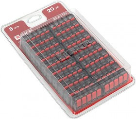 plc-smk-221-415b-20, Клемма СМК 221-415 с рычагом 5 отверстий 0.2-4.0 мм2 блистер (20шт.) EKF PROxima