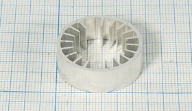 Ребристый радиатор, 12466 охладитель 28xd17,5x 10\O06\\Al\сер\\