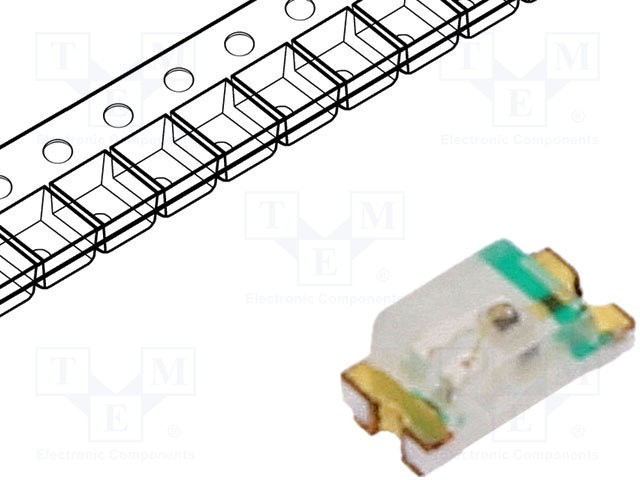 LL-S192UGC-1B, LED; SMD; 0603; yellow green; 20?40mcd; 1.6x0.8x0.6mm; 130°; 20mA