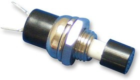 R13-24A-05-BB, Кнопочный переключатель, Серия R13, 7.2 мм, SPST-NO, Выкл.-(Вкл.), Круглый, Черный