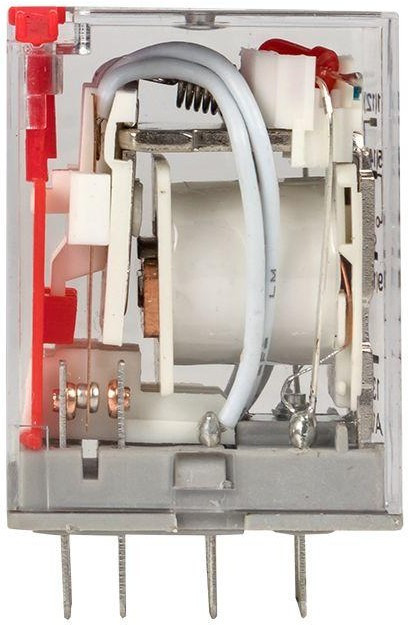 Реле промежуточное RPAt 22/4 5А 230В AC с кнопкой и мех. индикацией AVERES EKF rpat-22-4-230AC