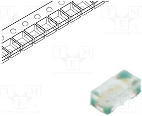 RF-BU0402TS-CE-B, LED; SMD; 0402; blue; 12?100mcd; 1x0.5x0.4mm; 140°; 2.6?3.3V; 5mA