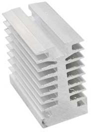 Радиатор охлаждения 80x 80x 45, I17, Al, серый, ОТР1-40