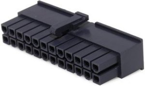 46992-2410, Headers &amp; Wire Housings MiniFitJr Rec Hsg SR V2 24Ckt Black