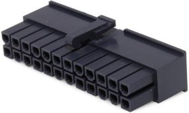 46992-2410, Headers &amp; Wire Housings MiniFitJr Rec Hsg SR V2 24Ckt Black