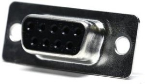 L177SDE09S, D SUB CONN, RCPT, DE, 9POS, SOLDER CUP