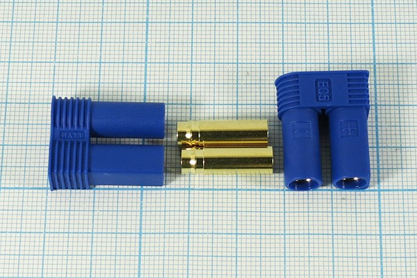 Гнездо силового питания EC5 на два контакта, 40А; №12909 гн пит EC\ 2C\\каб\\EC5-F\