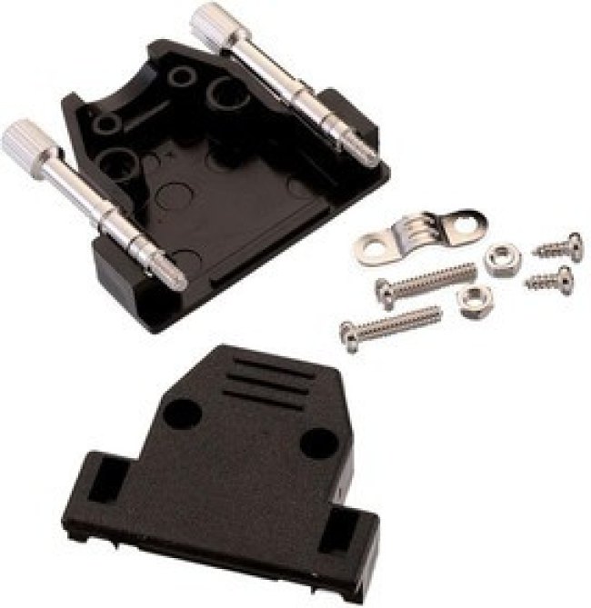 61802525322, D-Sub Backshells WR-DSUB Plastic Hood Top Entry 4-40 Screw