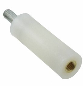 9853.8200, Стойка, Нейлон 6.6 (Полиамид 6.6), M5, Круглая Штыревая-Гнездовая, 38 мм, 40.5 мм 9853.8200, Стойка, Нейлон 6.6 (Полиамид 6.6), M5, Круглая Штыревая-Гнездовая, 38 мм, 40.5 мм