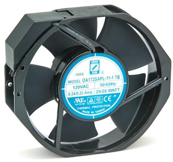 OA172SAPL-11-1TBIP55, AXIAL FAN, BALL, 228CFM, 58DB, 28W, 115V