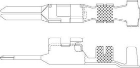 12092344-L, Automotive Connectors M ACT 280 TIN TERM CBL RN 3.00-2.00MM2