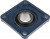 UCF211-32, 4 Hole Flange Bearing Unit 50.8mm ID