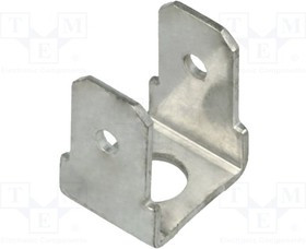 BM02014, Наконечник: плоский, 6,3мм, 0,8мм, 2 х "папа", M4, винтами, латунь