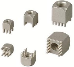PCB terminal, 8 pole, pitch 2.54 mm, 160 A, press-fit, metal, 7461084 PCB terminal, 8 pole, pitch 2.54 mm, 160 A, press-fit, metal, 7461084