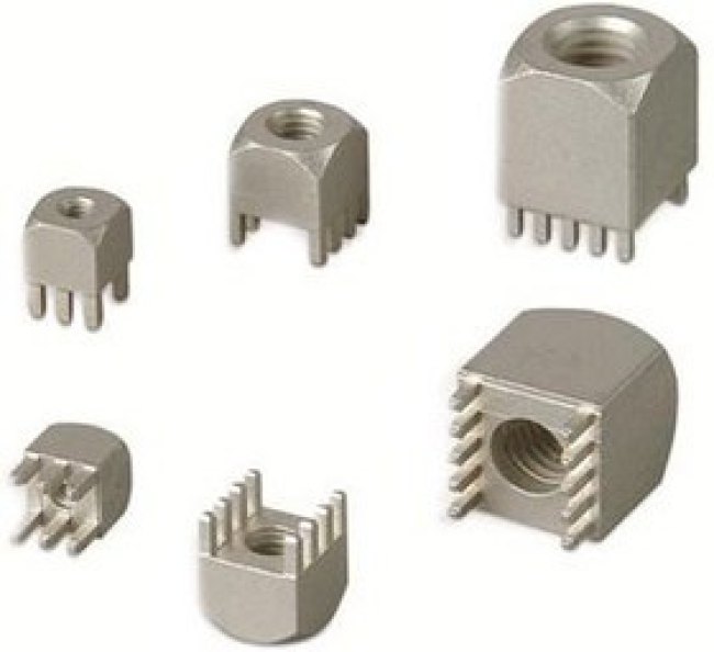 PCB terminal, 8 pole, pitch 2.54 mm, 160 A, press-fit, metal, 7461084
