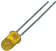 L-7113LYD, LED; 5mm; yellow; 1?3mcd; 30°; Front: convex; 1.85?2.5V