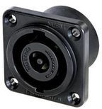 NL8MDXX-V-BAG, Chassis Connector, Black, 8 Poles