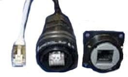 RJF71RAB, Modular Connectors / Ethernet Connectors Female RJ45 Jam Nut Receptacle Black