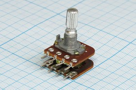 Резистор переменный поворотный 20к\B\17мм\KC6x25\ F-16KGT1\[16GT5]; №4581 РПвр 20к\B\17мм\KC6x25\ F-