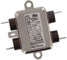 3VB1, Фильтр RFI 50Hz/60Hz 3A 250VAC Quick Connect Flange Mount 3VB1, Фильтр RFI 50Hz/60Hz 3A 250VAC Quick Connect Flange Mount