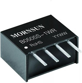 B0512S-1WR3, DC/DC преобразователь, 1Вт, вход 4.5-5.5В, выход 12В/84мА B0512S-1WR3, DC/DC преобразователь, 1Вт, вход 4.5-5.5В, выход 12В/84мА