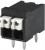 TBLH10-350-02BK, Fixed Terminal Blocks Terminal block, screwless, High Temp, 3.5, Horizontal, 2, Black w Gray Button