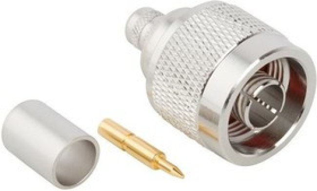 172202, RF Connectors / Coaxial Connectors N STRAGHT CRIMP PLUG RG-6