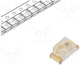 KPT-1608LCGCK, LED; SMD; 0603; green; 1.2?3mcd; 1.6x0.8x0.75mm; 120°; 1.9?2.3V; 2mA