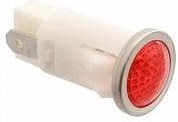 1092QD1-28V, LED Panel Mount Indicators PMI RED SEMI-DOME 28V 3/16" TERM