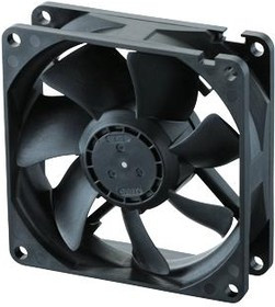 08025SA-24N-EA-D0, Осевой Вентилятор, 24 В, Square, 80 мм, 25 мм, Шарикоподшипник, 41.3 фут³/мин
