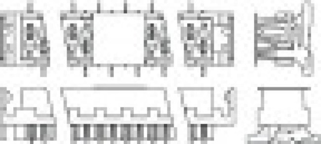 7-338069-4, Headers &amp; Wire Housings FOB 4 POS TOP ENTRY SMT