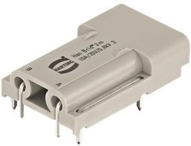09120022611, Heavy Duty Power Connectors HAN BRID-MALE-PLC CU-BUS-MODULE (G)