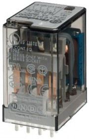 55.14.9.012.0001, Миниатюрное универсальное электромеханическое реле; монтаж на печатную плату; 4CO 7A; контакты AgNi; катушка 12В DC; влаго