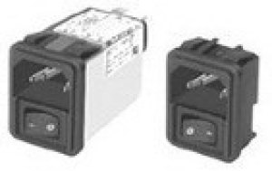 10CE1, AC Power Entry Modules 10A IEC 1/4\" FASTON FLANGE MOUNT