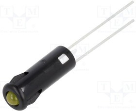 SKRD051, Индикат.лампа: LED, выпуклый, Отв: d5,2мм, IP40, на печатную плату