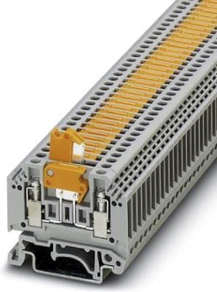 3101016, MTK Series Grey Disconnect Terminal Block, Single-Level, Screw Termination