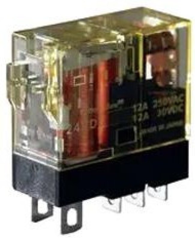 RJ1S-CL-A110, Реле питания, SPDT, 110 В AC, 12 А, RJ, Гнездо, Без Защелки