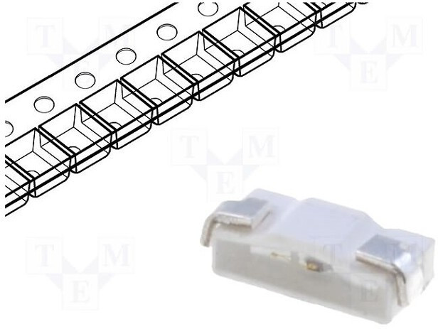 KA-2810AZGS-G, LED; SMD; 2810; green; 900?1500mcd; 2.8x1.2x0.8mm; 110°; 3.3?4.1V