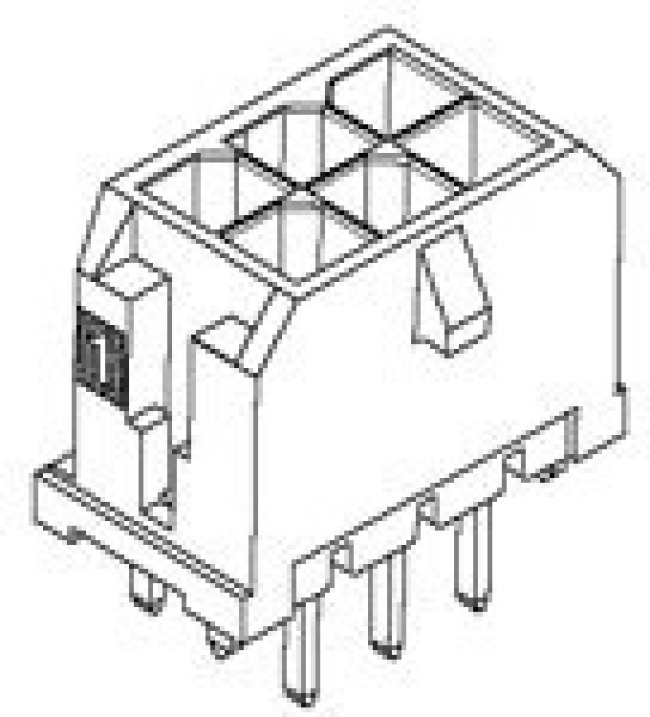 43045-0828, Micro-Fit 3.0 Series Straight Through Hole PCB Header, 8 Contact(s), 3.0mm Pitch, 2 Row(s), Shrouded
