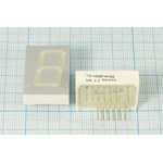 Светодиодный дисплей красный, 7 сегментов, 1 разряд, высота 20,3 мм, 14000 мкд, HDSP-N153; №7000 R С