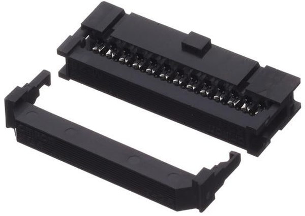 XG4M-2630-T, Вилка, IDC, "мама", PIN 26, IDC, на шлейф, 1,27мм, позолота