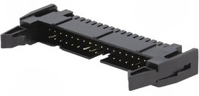 T816-1-34-S1, Гнездо, IDC, "папа", PIN: 34, прямой, с экстрактором, THT, 2,54мм