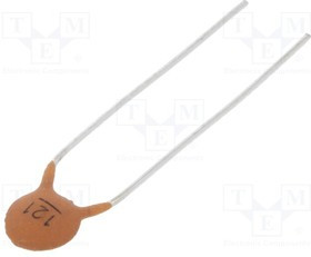 CC-121/100, Конденсатор: керамический, 120пФ, 100В, Y5P, ±10%, THT, 5мм CC-121/100, Конденсатор: керамический, 120пФ, 100В, Y5P, ±10%, THT, 5мм