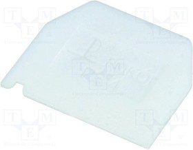 PS-4-WH, Концевая планка, ZG-G2.5, ZG-G4, белый, Шир: 1мм, полиамид