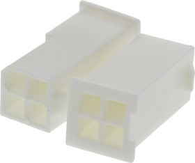 39-01-3049, Mini-Fit Jr Male Connector Housing, 4.2mm Pitch, 4 Way, 2 Row