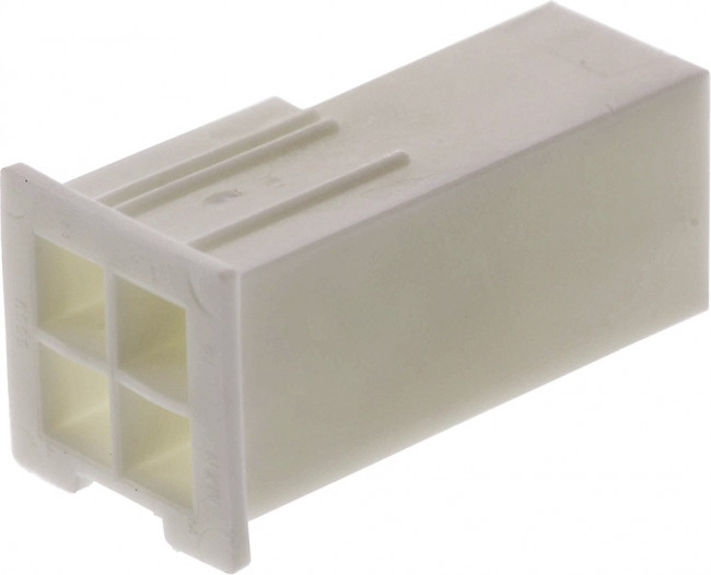 39-01-3049, Mini-Fit Jr Male Connector Housing, 4.2mm Pitch, 4 Way, 2 Row