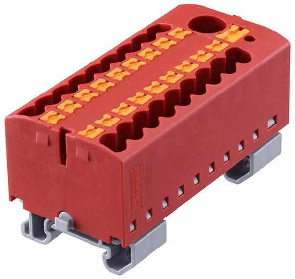3274214, DIN Rail Terminal Blocks PTFIX6/18X2,5NS15ARD 2.5mm2 w/6mm2 feedi
